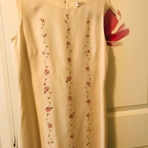 Beautiful cream embroidered dress